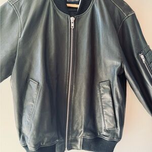 Abercrombie & Fitch Black Leather Jacket